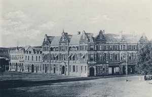 Church Square, East Side, Pretoria (s/hvitt bilde) av South African Photographer
