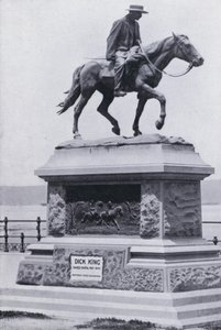 Dick King Memorial, Durban (s/hvitt bilde) av South African Photographer