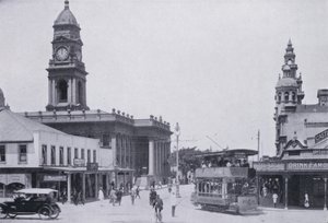 Gardiner Street, Durban (s/hvitt bilde) av South African Photographer