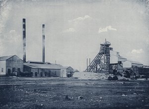 Head Gear, Ferreira Gold Mining Company (s/hvitt-bilde)