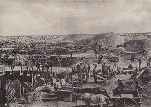 Scener i gamle dager, tørrsortering i 1872 (s/hvitt-bilde) av South African Photographer