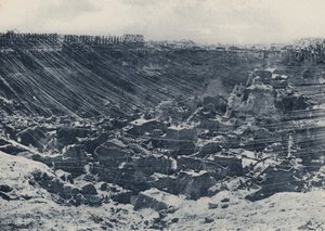 Scener i gamle dager, Kimberley-gruven i 1874 (s/hvitt-bilde)