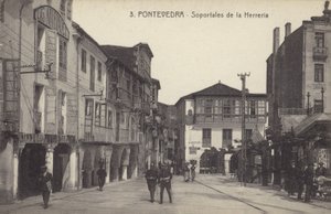 Arkader i smedens verksted, Pontevedra, Spania (s/h-bilde) av Spanish Photographer