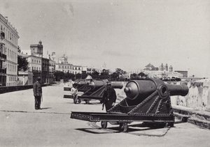 Cadiz: Battery of San Carlos (s/hvitt bilde)