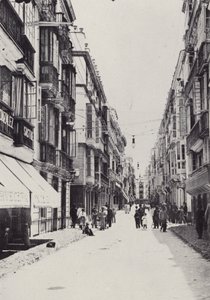 Cadiz: Calle Ancha (s/hvitt bilde) av Spanish Photographer