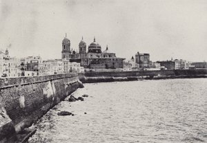 Cadiz: South Walls (s/hvitt bilde) av Spanish Photographer