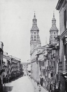 Markedsgate, Logroño (s/h-bilde) av Spanish Photographer