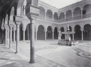 Retten i Pilatus#39; hus, Sevilla (s/h-bilde) av Spanish Photographer