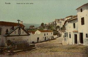 Fontenen med de åtte tutene, Ronda, Spania (fargebilde) av Spanish Photographer
