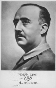 Francisco Franco, spansk general og diktator (s/h-foto) av Spanish Photographer