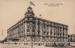 Hotel Maria Christina, San-Sebastien (s/h-bilde) av Spanish Photographer