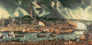 Utsikt over Sevilla av Spanish School