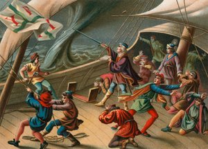 Columbus roer en vannsprut av Spanish School