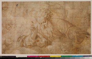 Gud Faderens velsignelse, 1675-99 av Spanish School