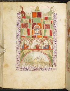 Goshen, fra Hispano-Moresque Haggadah, MS Or 2737, f.73r av Spanish School