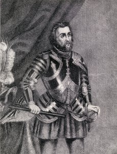 Hernan Cortes, Marques of the Valley of Oaxaca (1485-1547) av Spanish School