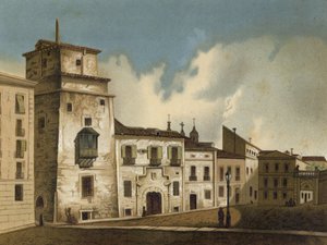 Hus der Frans I av Frankrike ble fengslet, Madrid, 1525-1526 av Spanish School