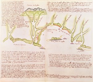 Øya Gallo, Ecuador, ca. 1530-41 (vellum) av Spanish School