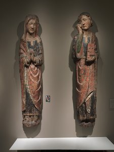 Mourning Saint John and Mourning Virgin, kongeriket Castilla og Leon, ca. 1250-1275 av Spanish School