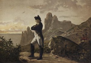 Napoleon i eksil på St. Helena, 1815-1821 av Spanish School