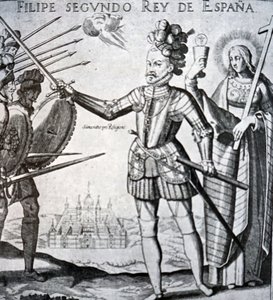 Filip II av Spania av Spanish School