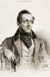 Portrett av Angel de Saavedra og Ramirez Baquedano, hertugen av Rivas av Spanish School