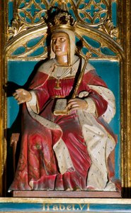 Portrett av Isabella I, kalt katolikken (1451-1504) av Spanish School