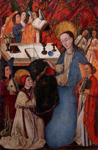Presentasjon av kapselen til St. Ildefonso av Jomfru Maria av Spanish School