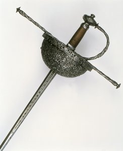 Rapier håndtak (stål) av Spanish School