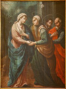 Helligdom (Santuario de Queralt). Kirken. Interiør. Maleri. 1800-tallet av Spanish School