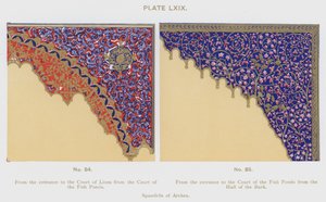 Spandrils of Arches (farge litho) av Spanish School