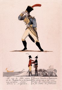 Spansk uavhengighetskrig: Napoleon står overfor alliansen mellom Spania og England av Spanish School