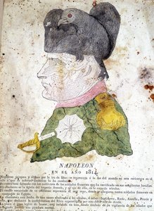 Spansk tegneserie av Napoleon 1 av Spanish School