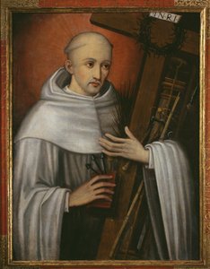 St. Bernard av Clairvaux bærer pasjonsinstrumentene av Spanish School