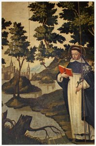 St. Dominic holder liljen, 1600-tallet av Spanish School