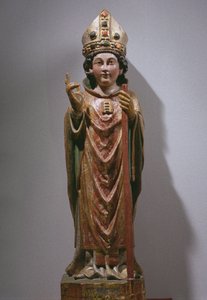 St. Martin av Tours, slutten av 1300-tallet-begynnelsen av 1400-tallet (malt og forgylt tre)