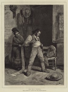 The Bull Fighter (gravering) av Spanish School