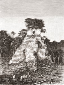 Tikal, Guatemala, Mellom-Amerika: Jaguarens tempel av Spanish School