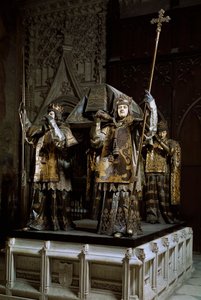 Graven til navigatøren Christopher Columbus (Cristoforo Colombo, Cristobal Colon) (1451-1506). Katedralen i Sevilla (Catedral de Santa Maria de la Sedea) Spania