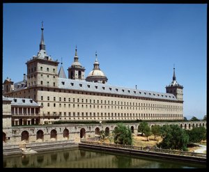 Utsikt over klosteret og Royal Seat av Spanish School