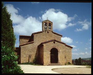 Utsikt over kirken (820) av Spanish School