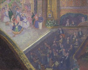 Ballettscene fra "On the Sands" av Spencer Frederick Gore