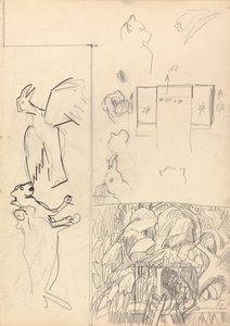 Cave of the Golden Calf: Studier av trehus, dyr og plantegning av Spencer Frederick Gore