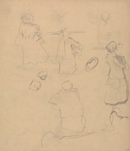 Cave of the Golden Calf: Studier av en kvinne i frakk og hatt av Spencer Frederick Gore