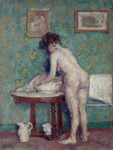 Interiør med nude (olje på lerret)