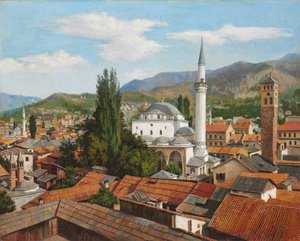 Gazi Husrev Beg-moskeen, Sarajevo av Spiro Bocaric