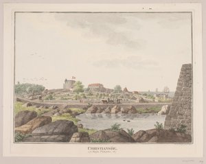 Christiansø. Sett fra vestsiden av Søren L. Lange