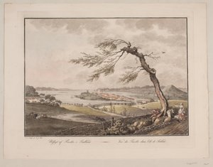 Utsikt over Præstø på Sjælland av Søren L. Lange