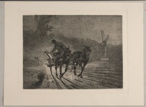 Arbeidsbil. Kveld av Søren Lund