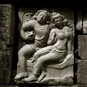 Isurumuniya-elskere, 6th Century, Gupta-stil utskjæring